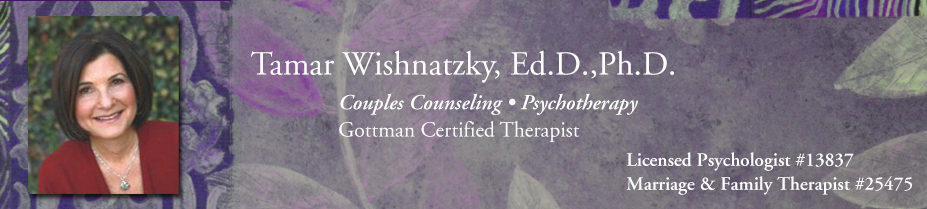 Tamar Wishnatzky, Ph.D., Ed.D., Couples Counseling, Psychotherapy